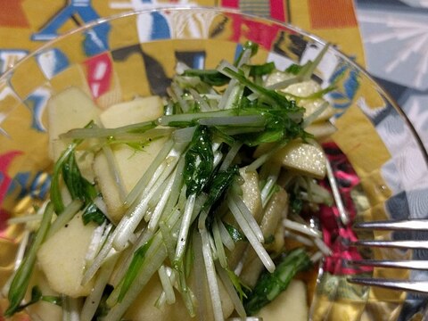 Salad of Mizuna and Apple